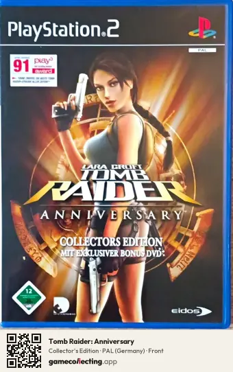 Tomb Raider: Anniversary PlayStation 2, Germany box front