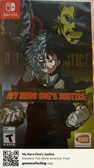 My Hero One's Justice Nintendo Switch, North America box front