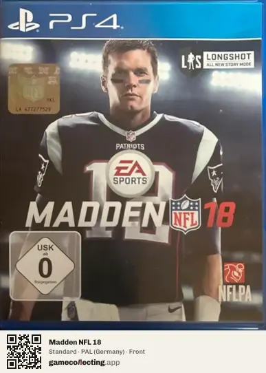 Madden NFL 18 PlayStation 4, Germany box front