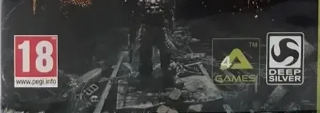 Metro: Last Light, the PEGI square on its front