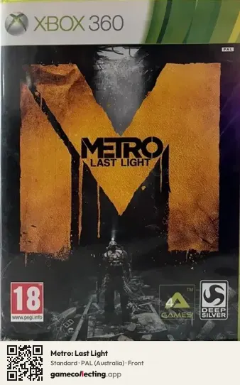 Metro: Last Light Xbox 360, Australia box front