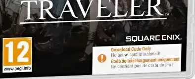 Octopath Traveler, the PEGI square on its front