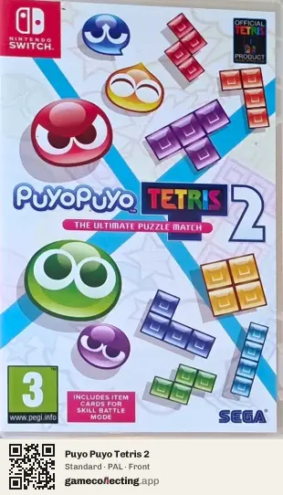 Puyo Puyo Tetris 2 Nintendo Switch, PAL box front