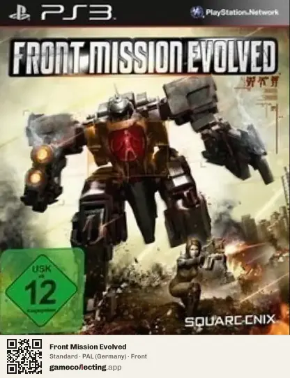 Front Mission Evolved PlayStation 3, Germany box front