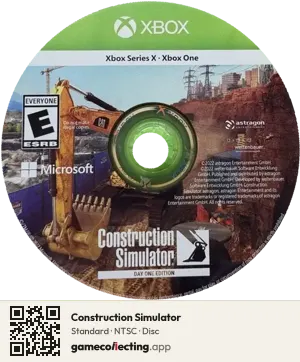 Construction Simulator Xbox Series X, NTSC disc
