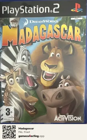 Madagascar PlayStation 2, PAL box front