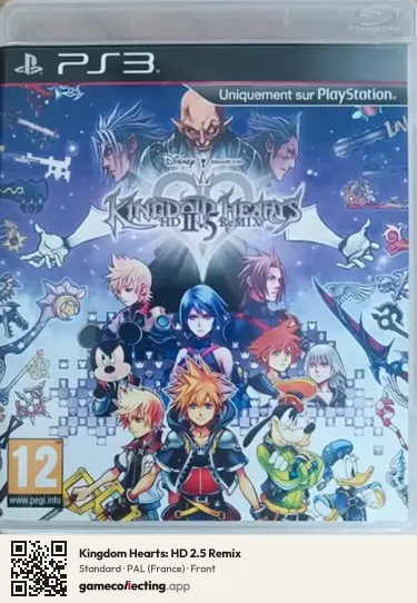 Kingdom Hearts: HD 2.5 Remix PlayStation 3, France box front