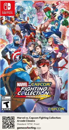 Marvel vs. Capcom Fighting Collection: Arcade Classics Nintendo Switch, NTSC box front
