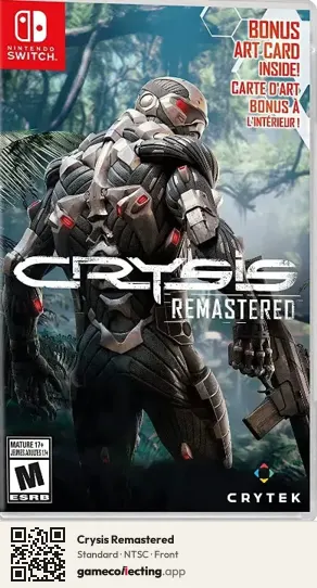 Crysis Remastered Nintendo Switch, NTSC box front
