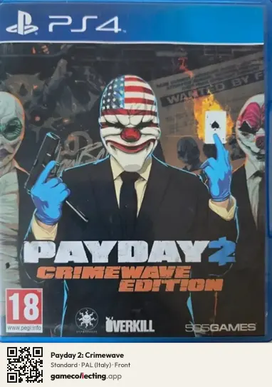 Payday 2: Crimewave PlayStation 4, Italy box front