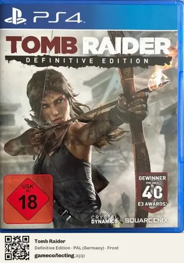 Tomb Raider PlayStation 4, Germany box front