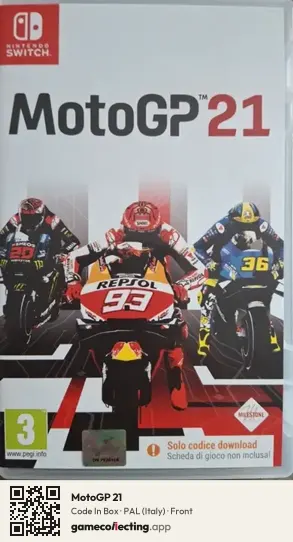 MotoGP 21 Nintendo Switch, Italy box front