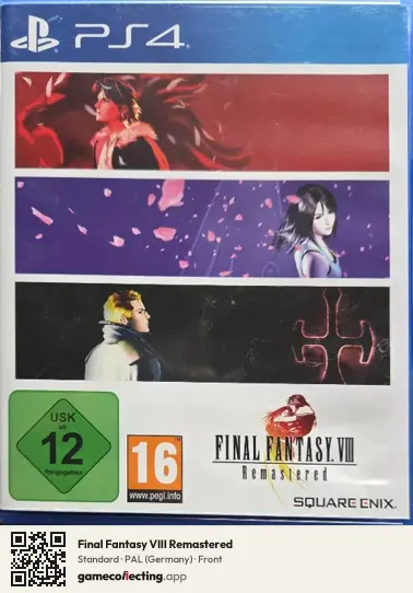 Final Fantasy VIII Remastered PlayStation 4, Germany box front
