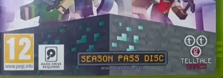 Minecraft: Story Mode, the PEGI square on its front