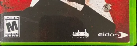 Just Cause, the ESRB box on its front