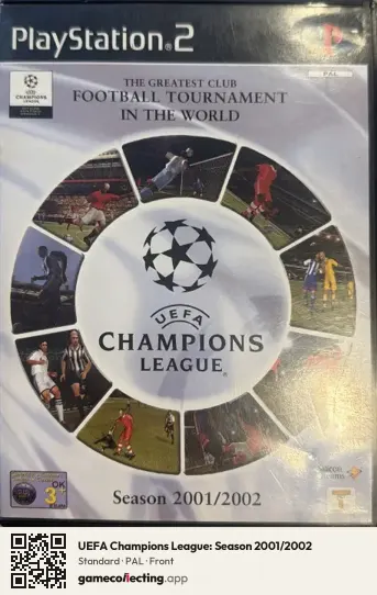 UEFA Champions League: Season 2001/2002 PlayStation 2, PAL box front