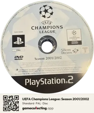 UEFA Champions League: Season 2001/2002 PlayStation 2, PAL disc