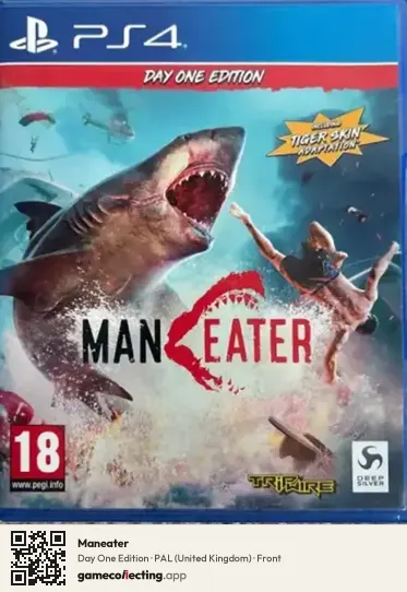 Maneater PlayStation 4, United Kingdom box front