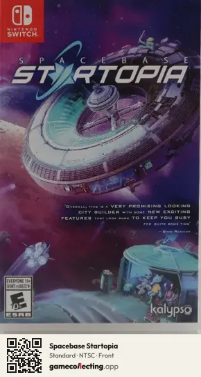 Spacebase Startopia Nintendo Switch, NTSC box front