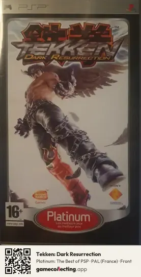 Tekken: Dark Resurrection PlayStation Portable, France box front