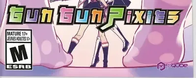 Gun Gun Pixies, the ESRB box on its front