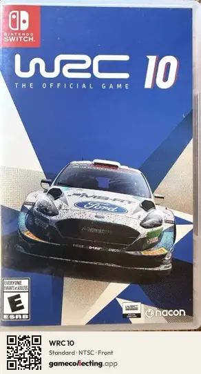 WRC 10 Nintendo Switch, NTSC box front