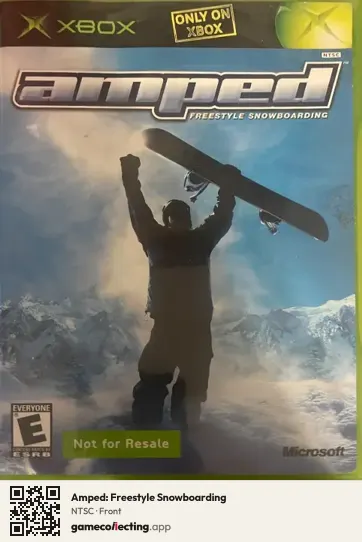 Amped: Freestyle Snowboarding Xbox, NTSC box front