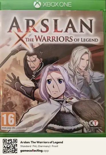 Arslan: The Warriors of Legend Xbox One, Germany box front