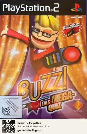 Buzz! The Mega Quiz PlayStation 2, Germany box front