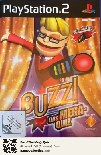 Buzz! The Mega Quiz PlayStation 2, Germany box front