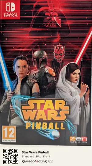 Star Wars Pinball Nintendo Switch, PAL box front