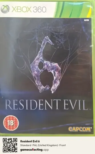 Resident Evil 6 Xbox 360, United Kingdom box front