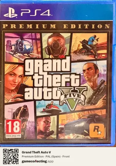 Grand Theft Auto V PlayStation 4, Spain box front