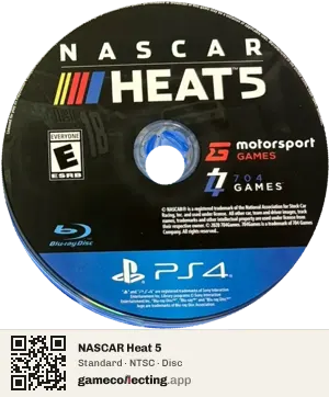 NASCAR Heat 5 PlayStation 4, NTSC disc