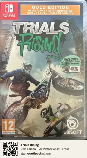 Trials Rising Nintendo Switch, Netherlands box front
