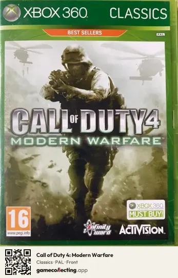 Call of Duty 4: Modern Warfare Xbox 360, PAL box front