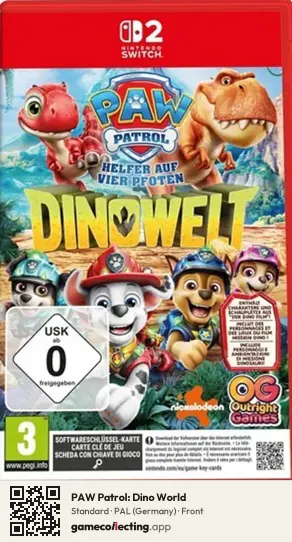 PAW Patrol: Dino World Nintendo Switch 2, Germany box front