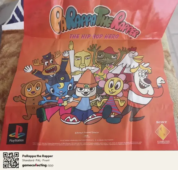 PaRappa the Rapper PlayStation, PAL box front