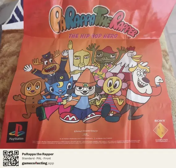 PaRappa the Rapper PlayStation, PAL box front