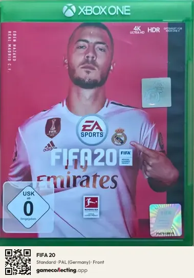 FIFA 20 Xbox One, Germany box front