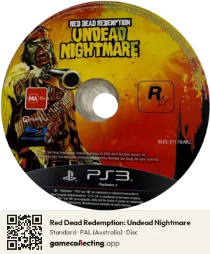 Red Dead Redemption: Undead Nightmare PlayStation 3, PAL disc