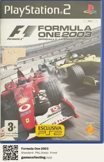 Formula One 2003 PlayStation 2, Italy box front