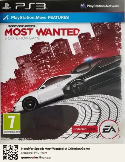Need for Speed: Most Wanted: A Criterion Game PlayStation 3, PAL box front