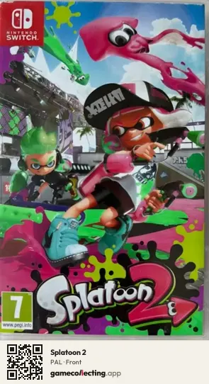 Splatoon 2 Nintendo Switch, PAL box front