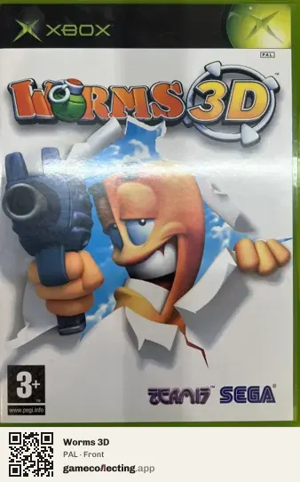 Worms 3D Xbox, PAL box front