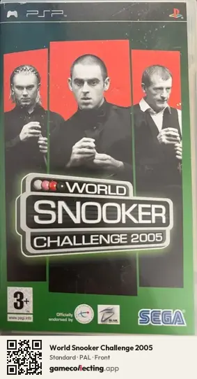 World Snooker Challenge 2005 PlayStation Portable, PAL box front