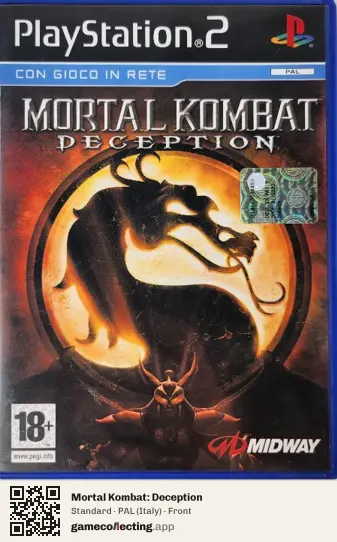 Mortal Kombat: Deception PlayStation 2, Italy box front