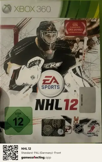 NHL 12 Xbox 360, Germany box front