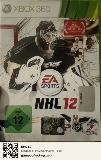 NHL 12 Xbox 360, Germany box front