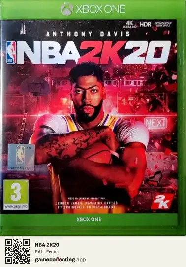 NBA 2K20 Xbox One, PAL box front